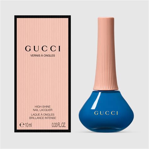 gucci marcia cobalt nail polish.